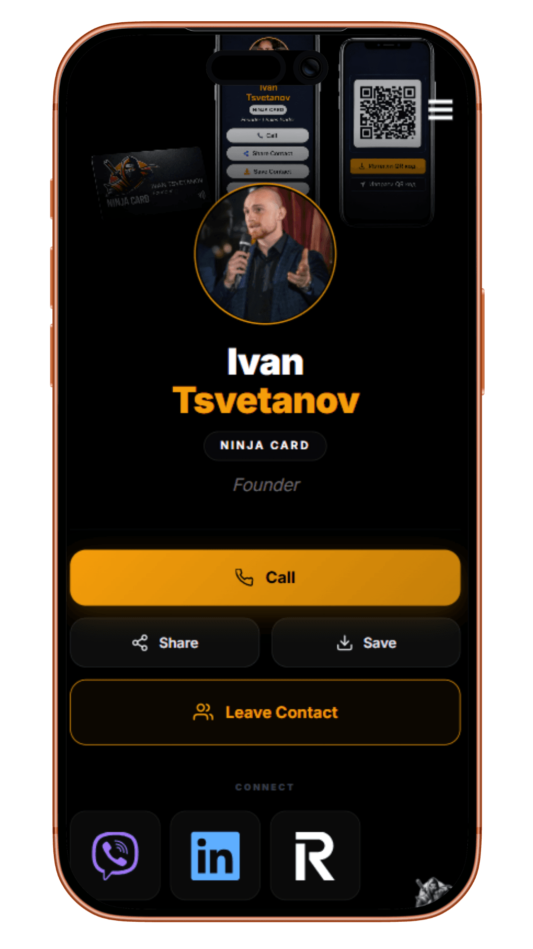 Real Ninja Card profile preview